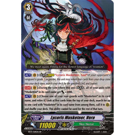 Vanguard_TCG_card_BT17_S14EN_SP_Lycoris_Musketeer_Vera_Blazing_Perdition