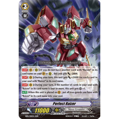 Vanguard_TCG_card_EB01_001EN_Perfect_Raizer_Comic_Style_Vol._1_