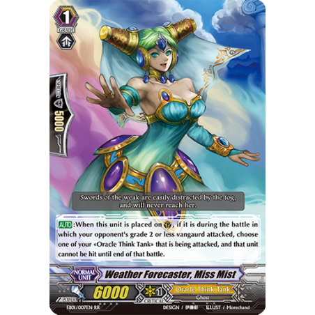 Vanguard_TCG_card_EB01_007EN_Weather_Forecaster_Miss_Mist_Comic_Style_Vol._1_