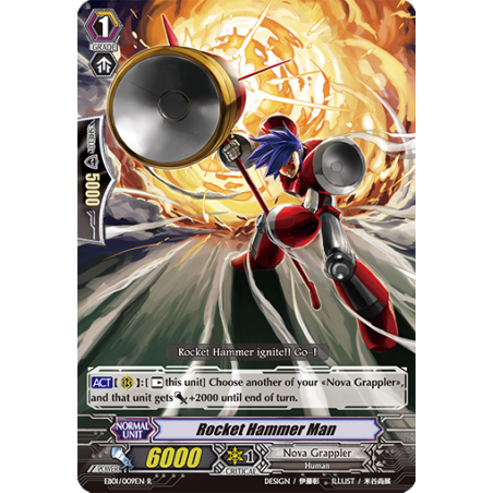 Vanguard_TCG_card_EB01_009EN_Rocket_Hammer_Man_Comic_Style_Vol._1_