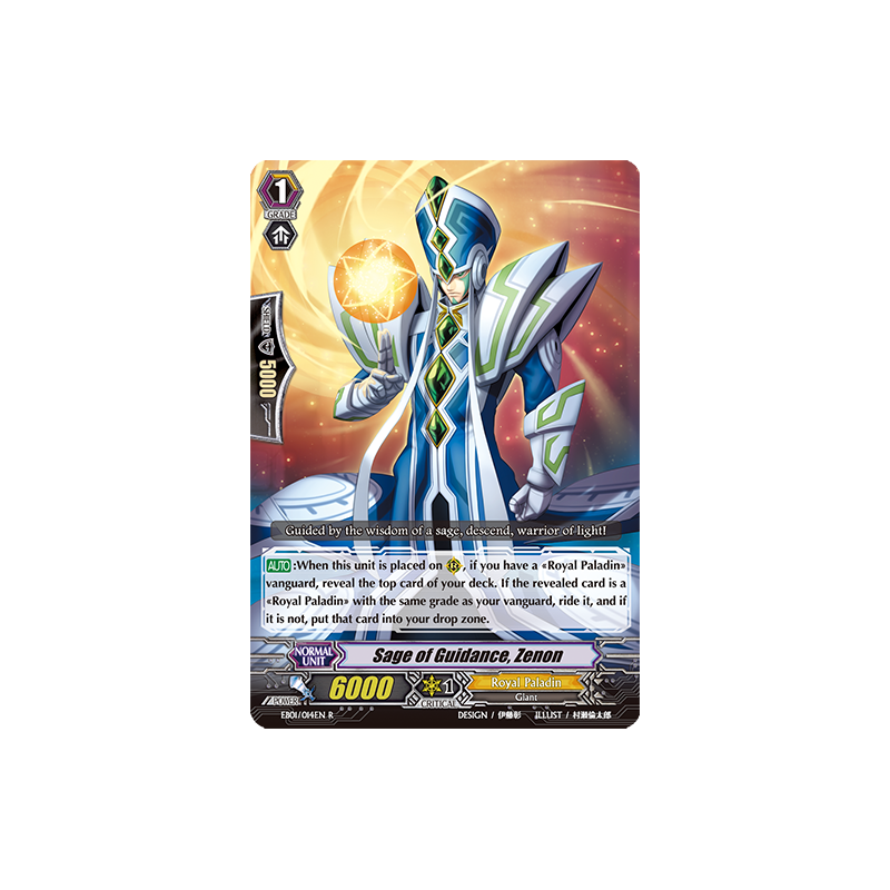 Vanguard_TCG_card_EB01_014EN_Sage_of_Guidance_Zenon_Comic_Style_Vol._1_