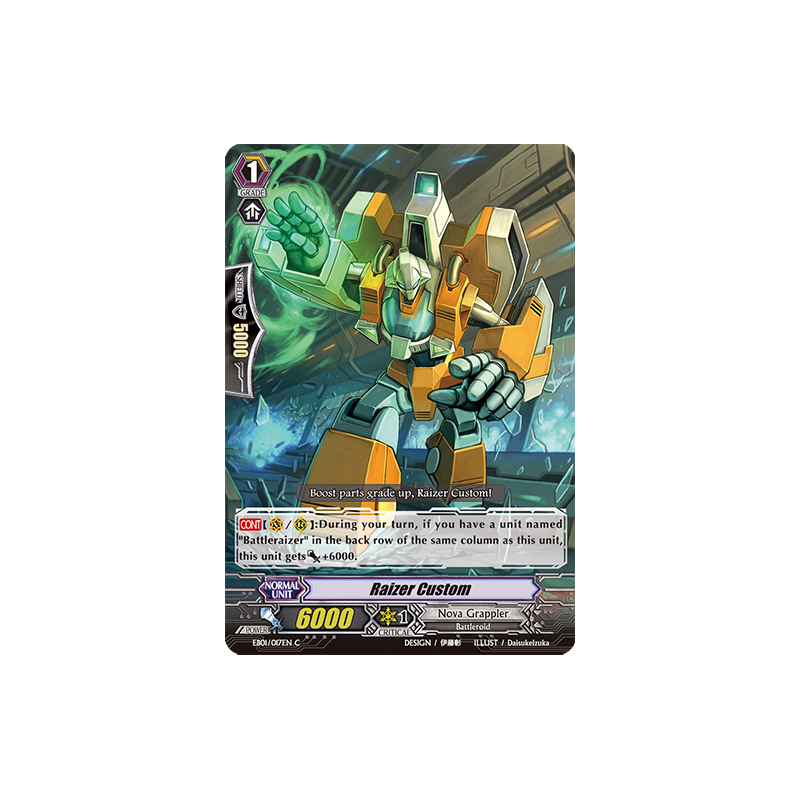 Vanguard_TCG_card_EB01_017EN_Raizer_Custom_Comic_Style_Vol._1_