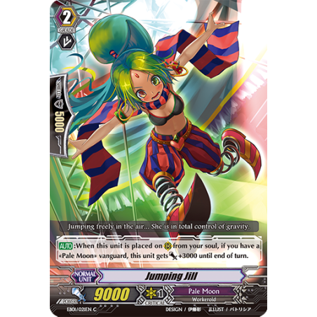 Vanguard_TCG_card_EB01_021EN_Jumping_Jill_Comic_Style_Vol._1_
