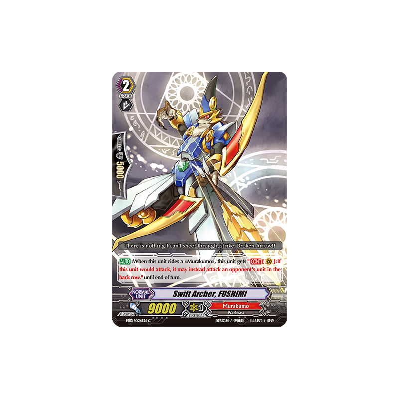 Vanguard_TCG_card_EB01_026EN_Swift_Archer_FUSHIMI_Comic_Style_Vol._1_