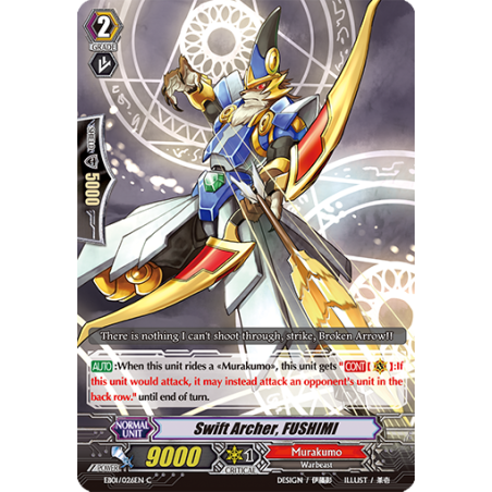 Vanguard_TCG_card_EB01_026EN_Swift_Archer_FUSHIMI_Comic_Style_Vol._1_