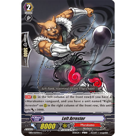 Vanguard_TCG_card_EB01_027EN_Left_Arrester_Comic_Style_Vol._1_