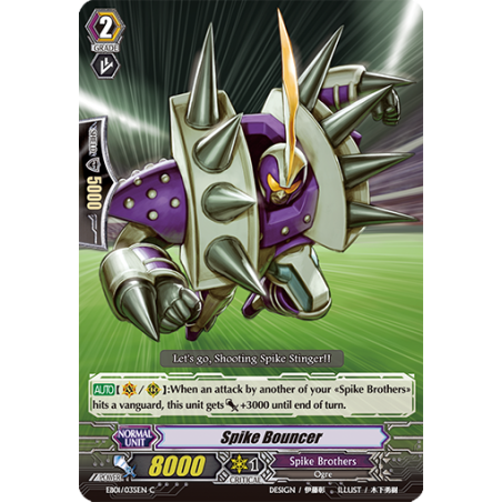 Vanguard_TCG_card_EB01_035EN_Spike_Bouncer_Comic_Style_Vol._1_