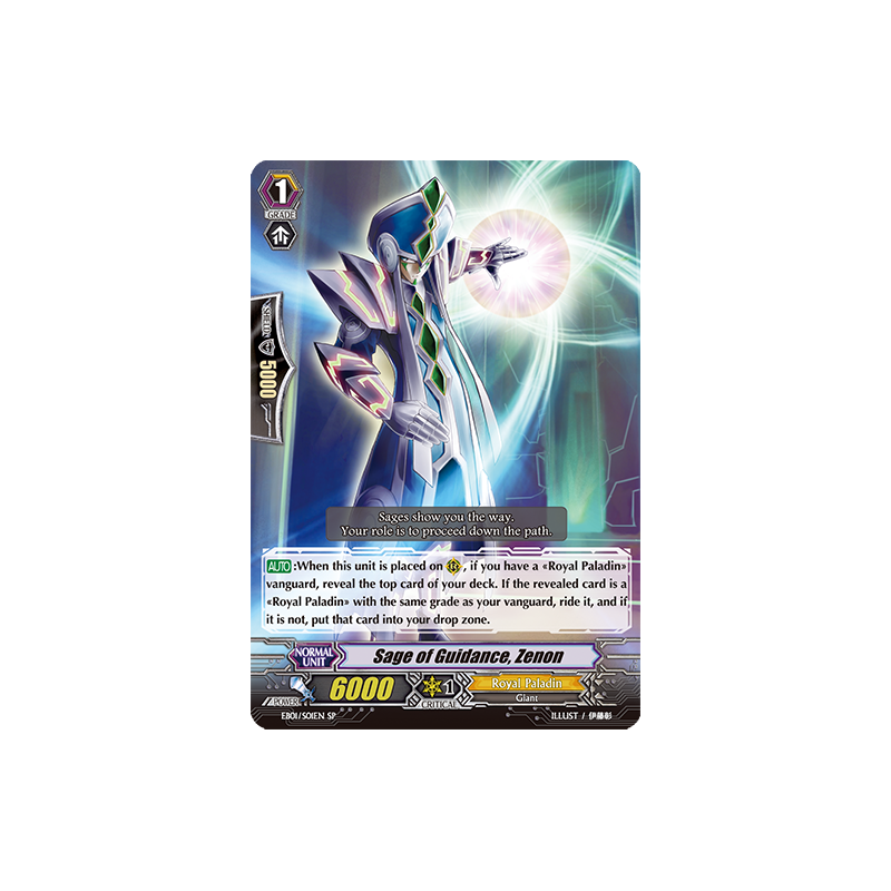 Vanguard_TCG_card_EB01_S01EN_Sage_of_Guidance_Zenon_Comic_Style_Vol._1_