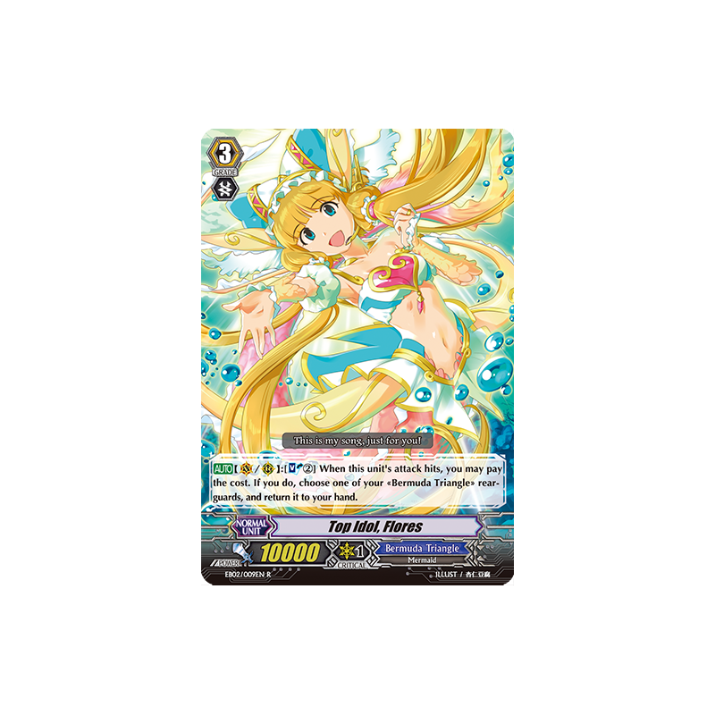 Vanguard_TCG_card_EB02_009EN_Top_Idol_Flores_Banquet_of_Divas_