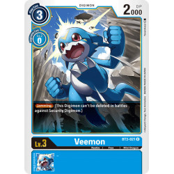 Digimon_TCG_BT3-021_Veemon_Rare_Union_Impact_Card_Game