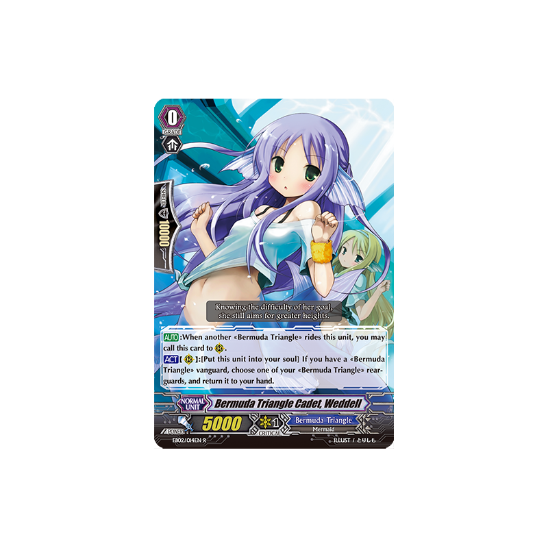Vanguard_TCG_card_EB02_014EN_Bermuda_Triangle_Cadet_Weddell_Banquet_of_Divas_