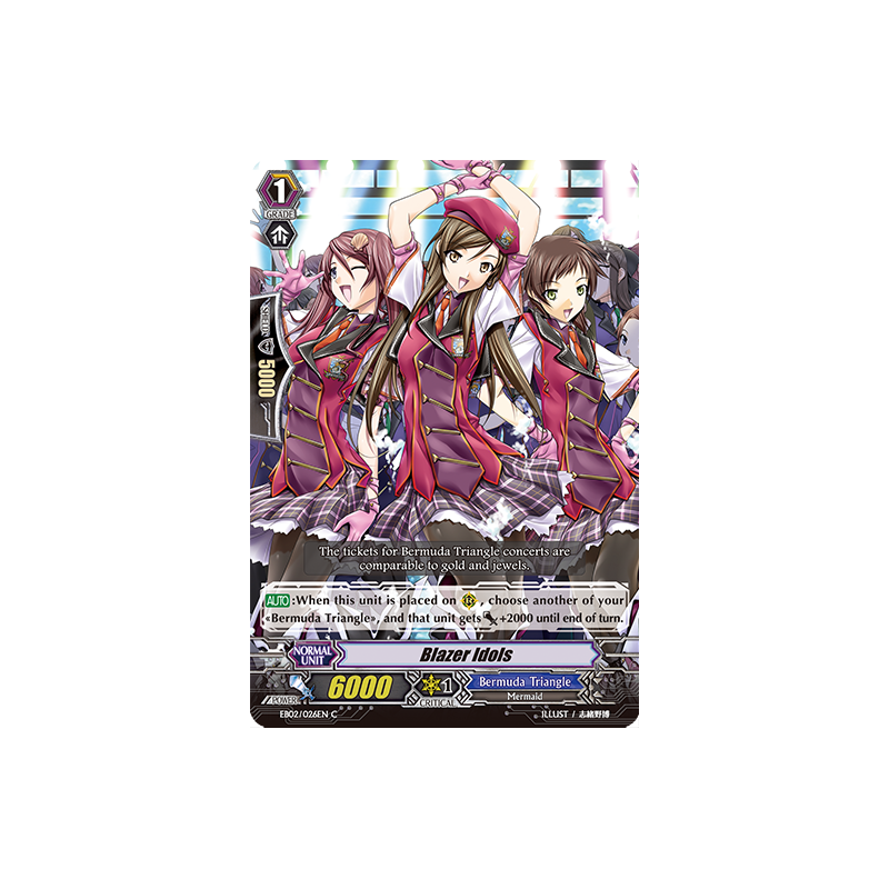 Vanguard_TCG_card_EB02_026EN_Blazer_Idols_Banquet_of_Divas_