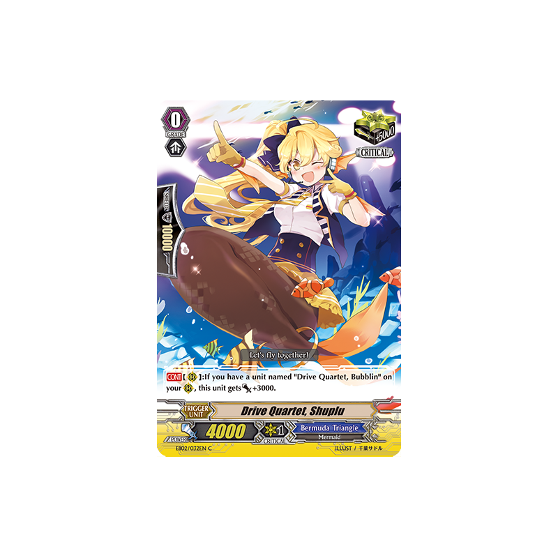 Vanguard_TCG_card_EB02_032EN_Drive_Quartet_Shuplu_Banquet_of_Divas_