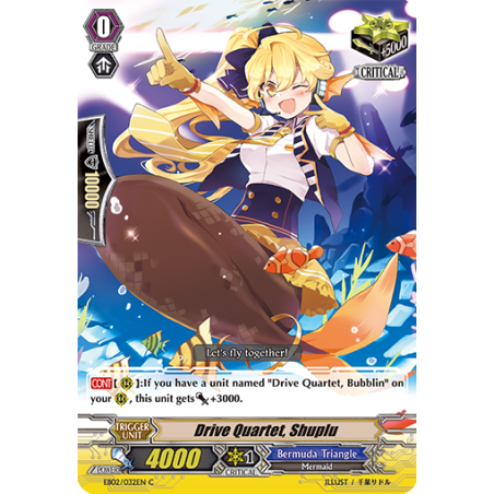 Vanguard_TCG_card_EB02_032EN_Drive_Quartet_Shuplu_Banquet_of_Divas_