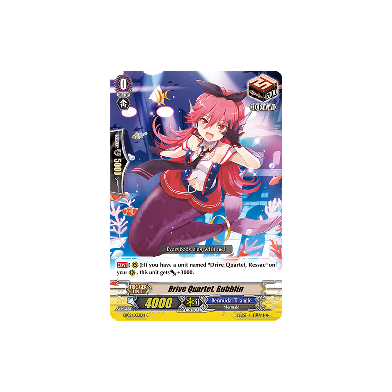 Vanguard_TCG_card_EB02_033EN_Drive_Quartet_Bubblin_Banquet_of_Divas_