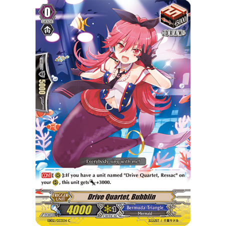 Vanguard_TCG_card_EB02_033EN_Drive_Quartet_Bubblin_Banquet_of_Divas_