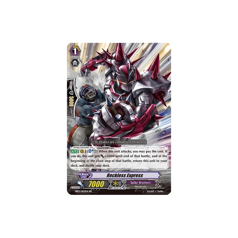 Vanguard_TCG_card_EB03_003EN_Reckless_Express_Cavalry_of_Black_Steel_