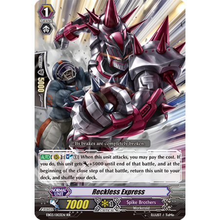 Vanguard_TCG_card_EB03_003EN_Reckless_Express_Cavalry_of_Black_Steel_