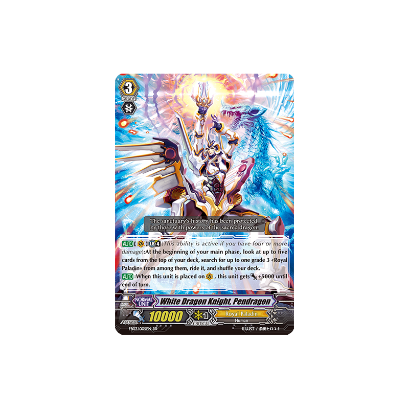 Vanguard_TCG_card_EB03_005EN_White_Dragon_Knight_Pendragon_Cavalry_of_Black_Steel_
