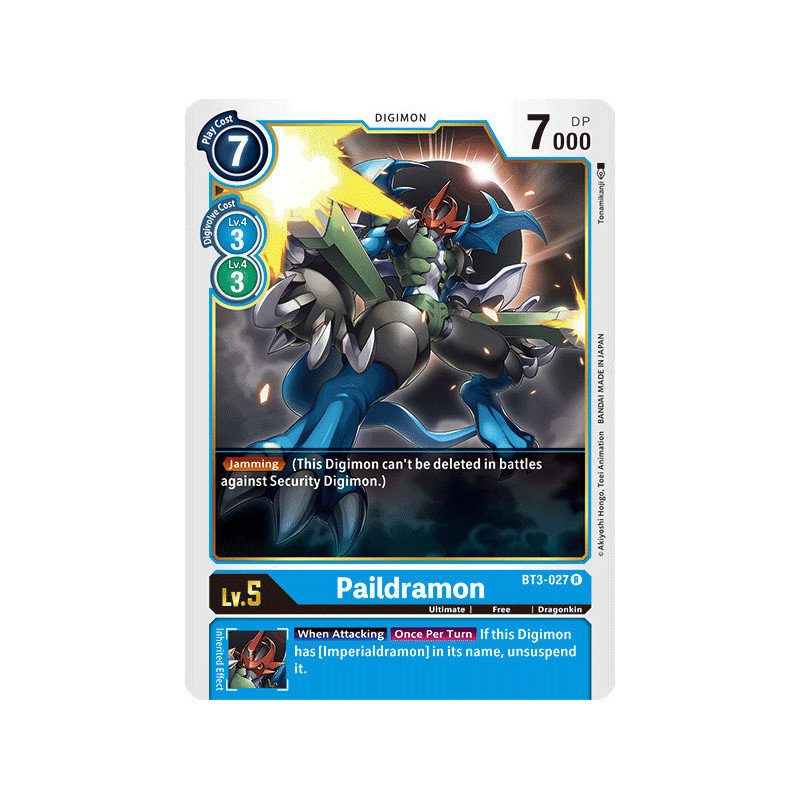 Digimon_TCG_BT3-027_Paildramon_Rare_Union_Impact_Card_Game