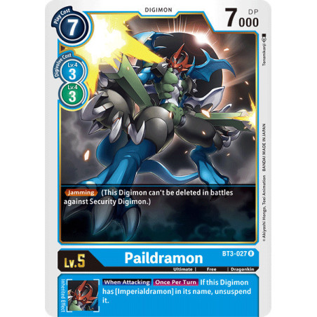 Digimon_TCG_BT3-027_Paildramon_Rare_Union_Impact_Card_Game