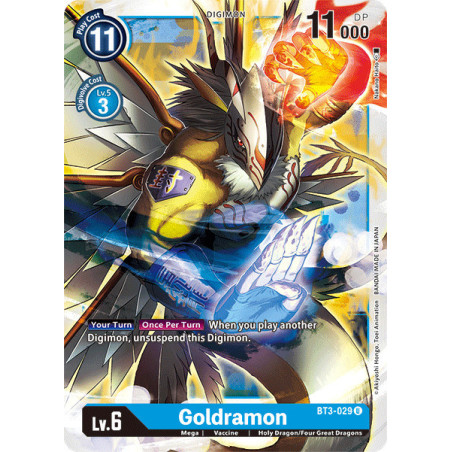 Digimon_TCG_BT3-029_Goldramon_Uncommon_Union_Impact_Card_Game