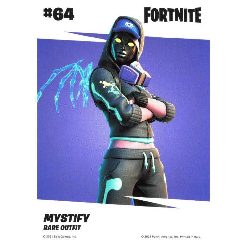 panini-tcg-carte-n-64-064-mystify-rare-outfit-fornite-serie-3