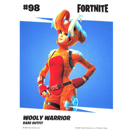panini-tcg-carte-n-98-098-wooly-warrior-rare-outfit-fornite-serie-3
