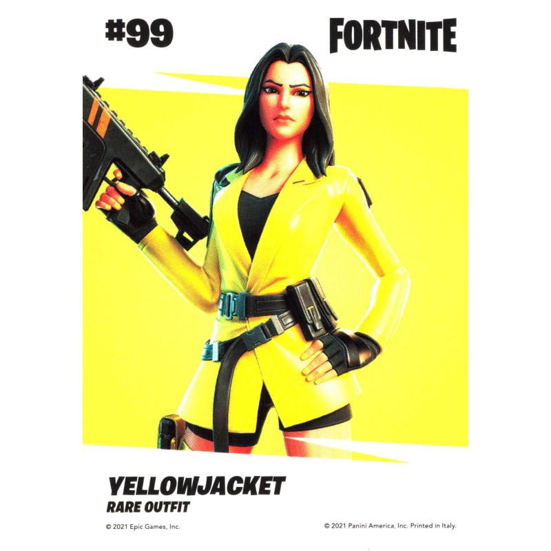 panini-tcg-carte-n-99-099-yellowjacket-rare-outfit-fornite-serie-3