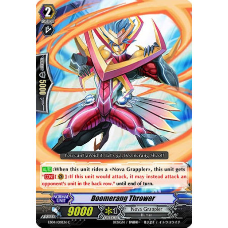 Vanguard_TCG_card_EB04_019EN_Boomerang_Thrower_Waltz_of_the_Goddess