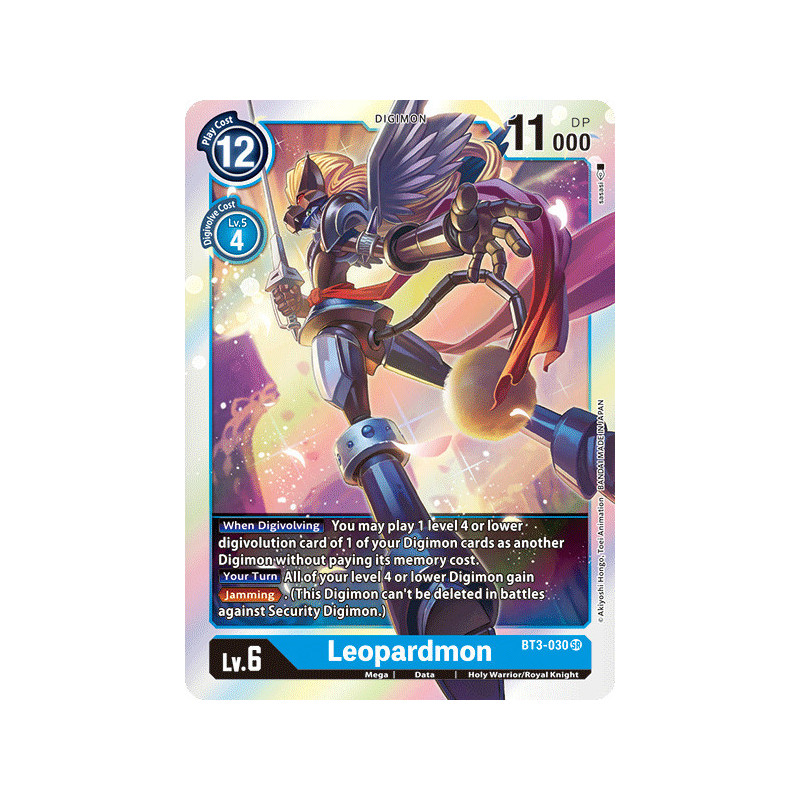 Digimon_TCG_BT3-030_Leopardmon_Super_Rare_Union_Impact_Card_Game