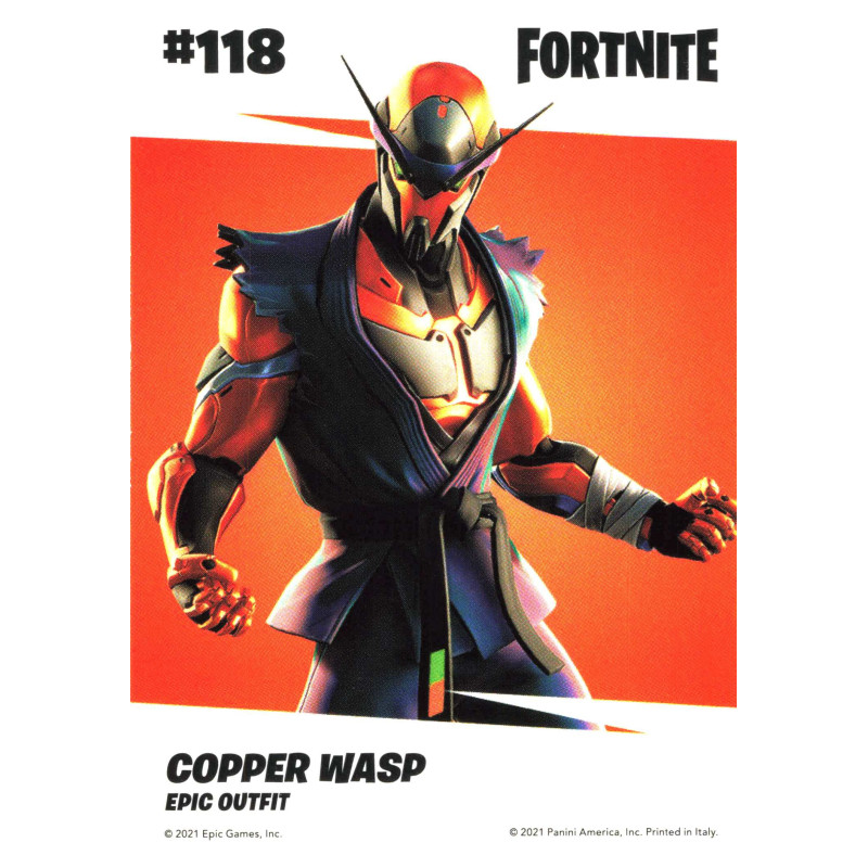 panini-tcg-carte-n-118-118-copper-wasp-epic-outfit-fornite-serie-3