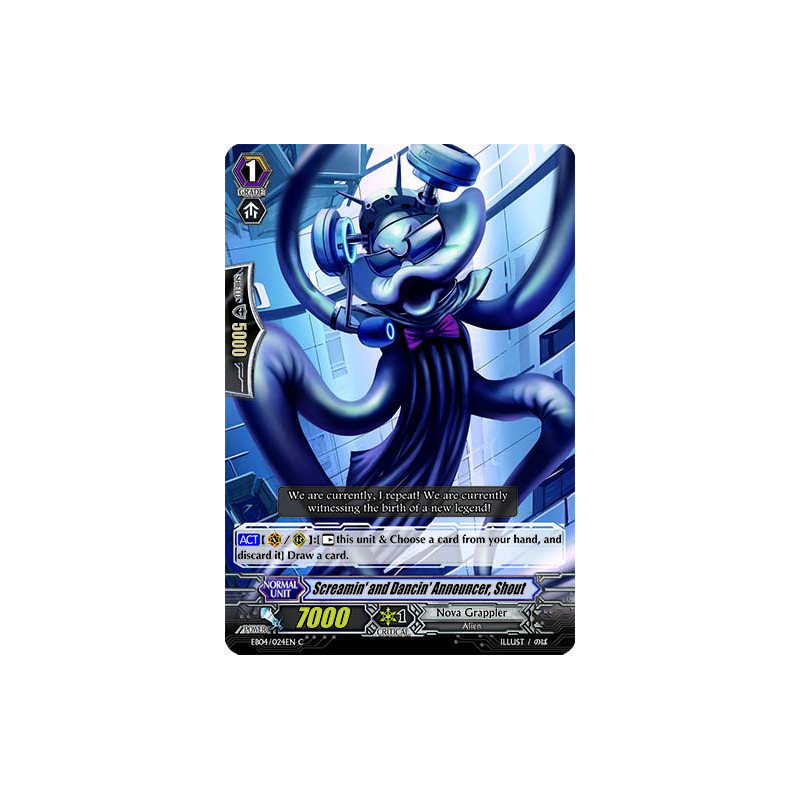 Vanguard_TCG_card_EB04_024EN_Screamin_and_Dancin_Announcer_Shout_Waltz_of_the_Goddess