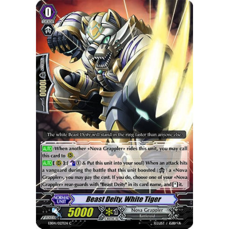 Vanguard_TCG_card_EB04_027EN_Beast_Deity_White_Tiger_Waltz_of_the_Goddess