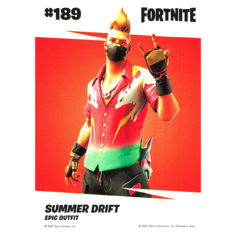 panini-tcg-carte-n-189-189-summer-drift-epic-outfit-fornite-serie-3
