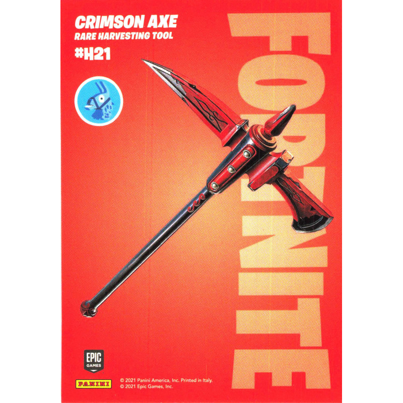 panini-tcg-h21-021-crimson-axe-rare-harvesting-tool-fornite-serie-3