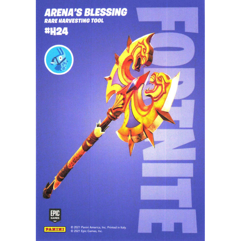 panini-tcg-h24-024-arena-s-blessing-rare-harvesting-tool-fornite-serie-3
