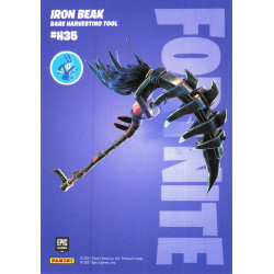 panini-tcg-h35-035-iron-beak-rare-harvesting-tool-fornite-serie-3