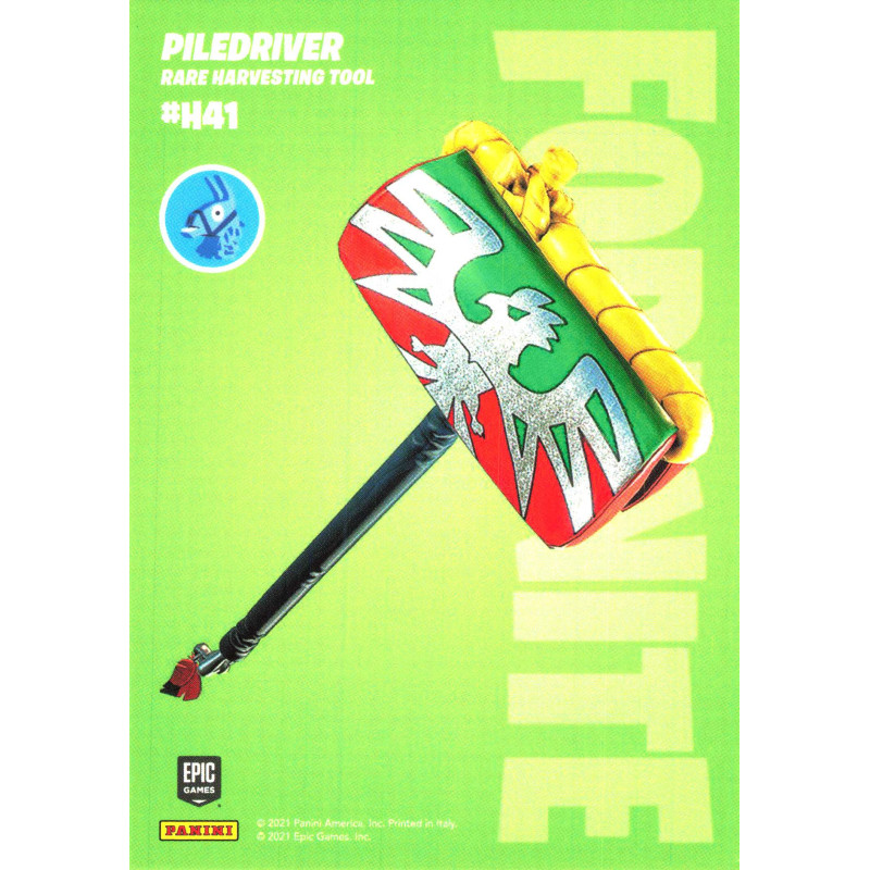panini-tcg-h41-041-piledriver-rare-harvesting-tool-fornite-serie-3