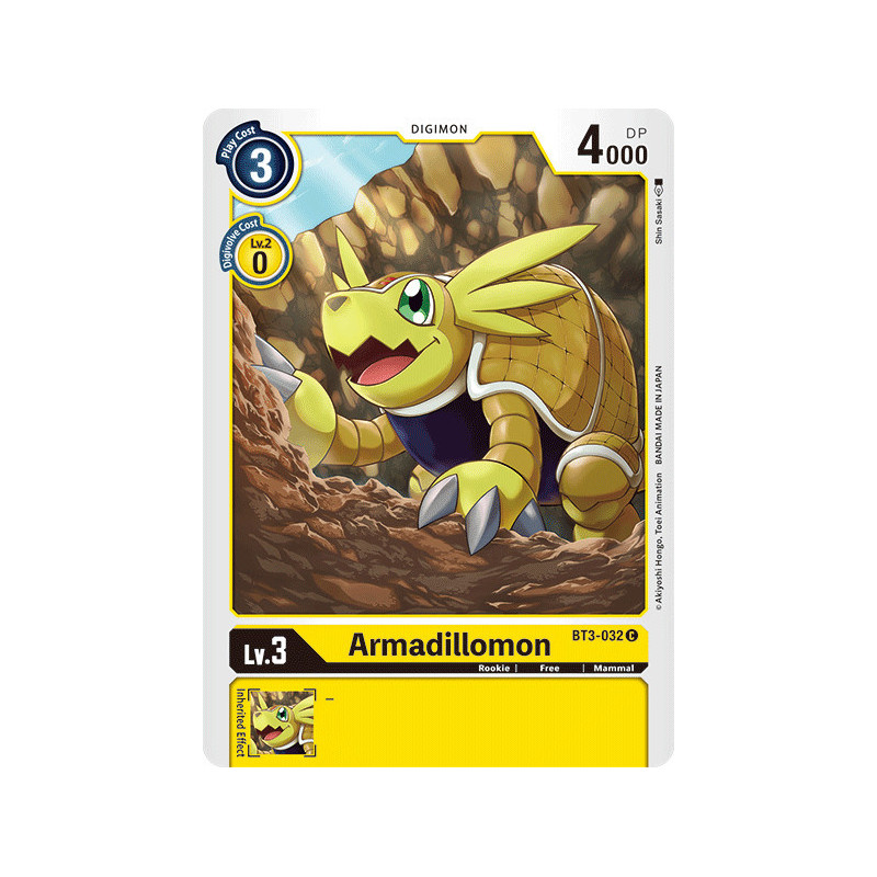Digimon_TCG_BT3-032_Armadillomon_Common_Union_Impact_Card_Game