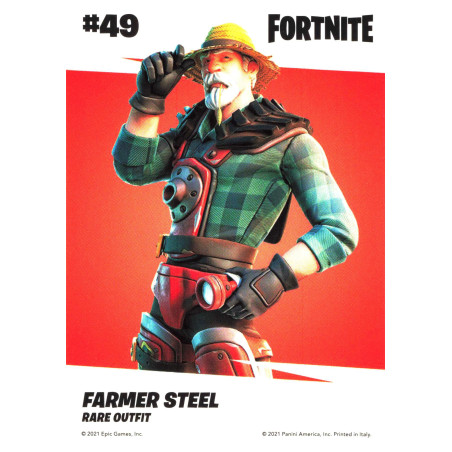 panini-tcg-carte-n-49-049-farmer-steel-holofoil-parallel-rare-outfit-fornite-serie-3