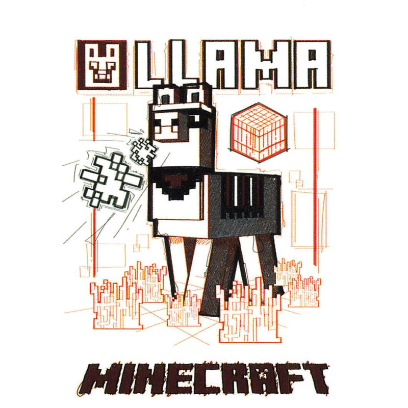 panini-tcg-134-llama-minecraft-sketch-card-minecraft-2
