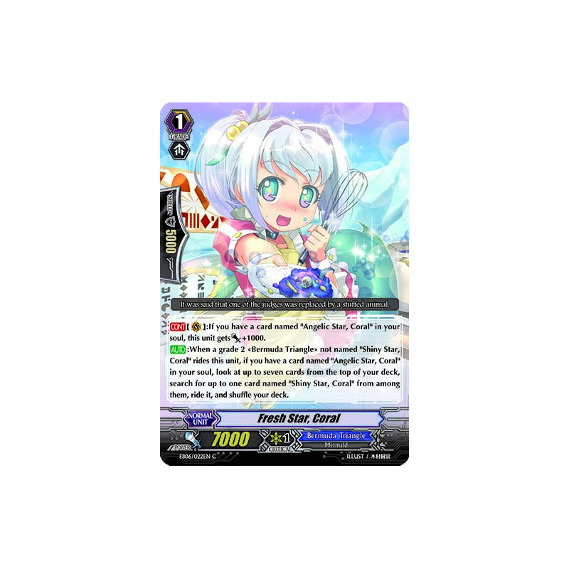 Vanguard_TCG_card_EB06_022EN_Fresh_Star_Coral_Dazzling_Divas