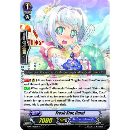 Vanguard_TCG_card_EB06_022EN_Fresh_Star_Coral_Dazzling_Divas