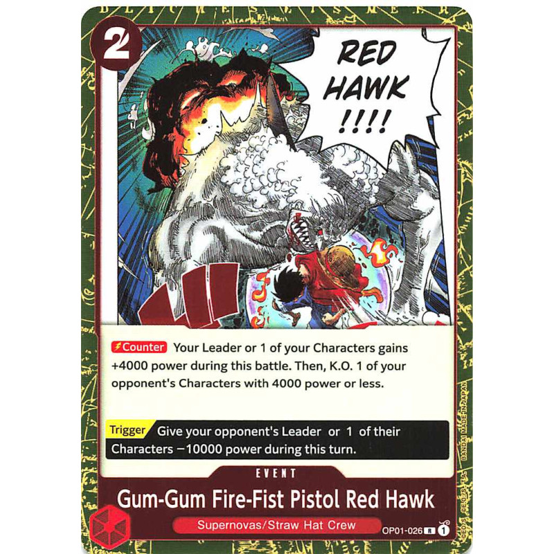 one-piece-tcg-op01-026-gum-gum-fire-fist-pistol-red-hawk-r-romance-dawn