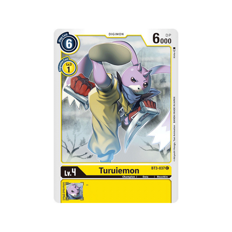 Digimon_TCG_BT3-037_Turuiemon_Common_Union_Impact_Card_Game