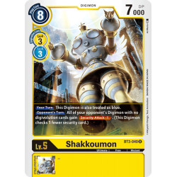 Digimon_TCG_BT3-040_Shakkoumon_Rare_Union_Impact_Card_Game