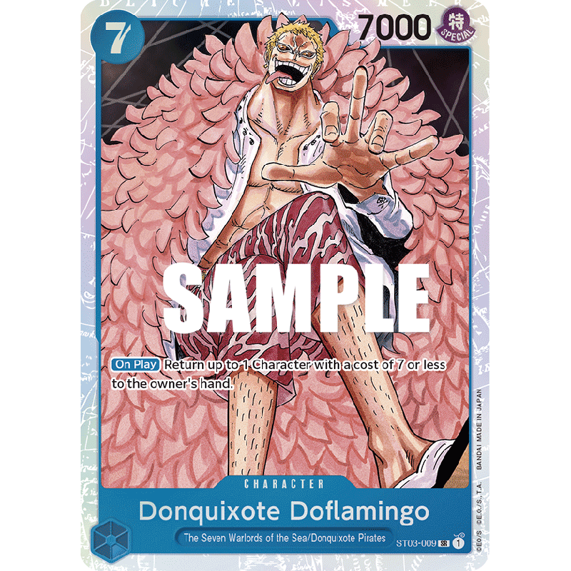 one-piece-tcg-st03-009-donquixote-doflamingo-sr-the-seven-warlords-of-the-sea-st-03