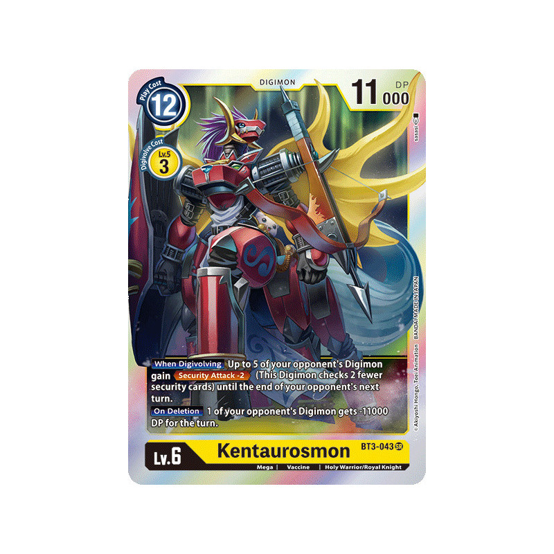 Digimon_TCG_BT3-043_Kentaurosmon_Super_Rare_Union_Impact_Card_Game