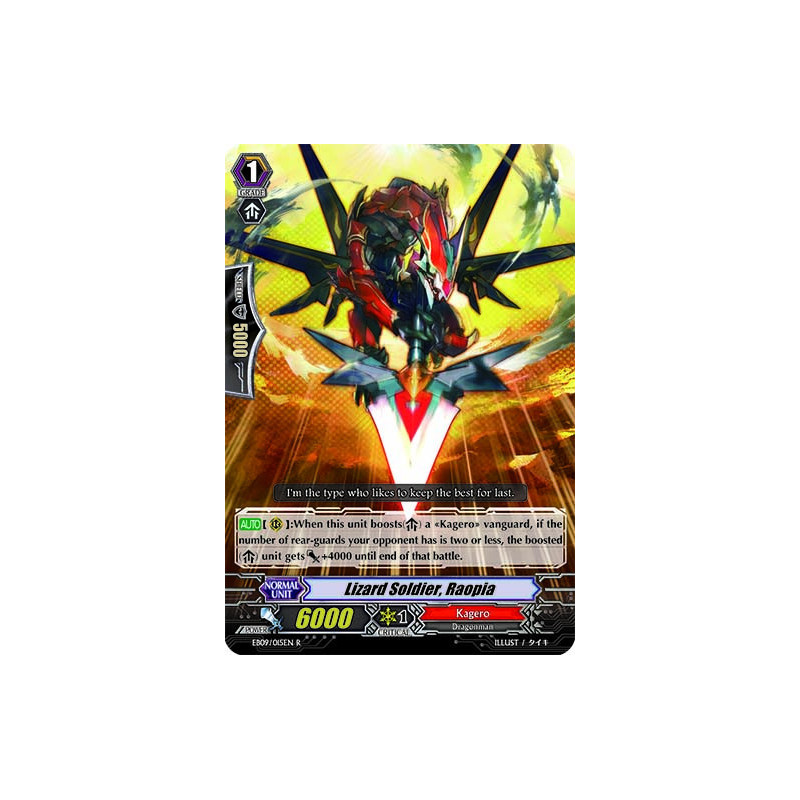 Vanguard_TCG_card_EB09_015EN_Lizard_Soldier_Raopia_Divine_Dragon_Progression